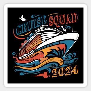 Cruise Squad 2024 - Nautical Adventure Magnet